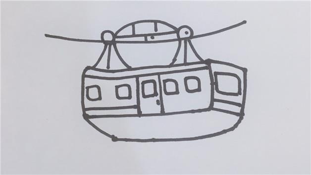 缆车的简笔画怎么画 缆车简笔画画法