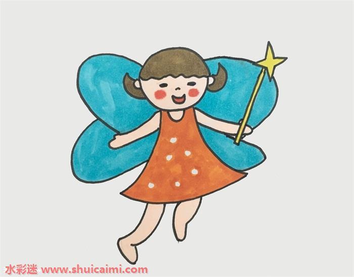 仙女画可爱怎么画 仙女画可爱简笔画步骤图