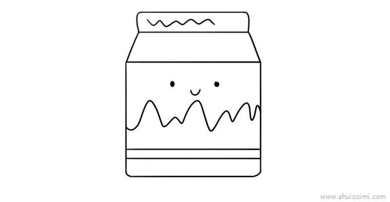 牛奶儿童画怎么画 牛奶简笔画好看