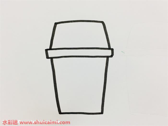 四个分类垃圾桶怎么画 四个分类垃圾桶简笔画步骤