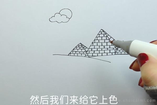 金字塔简笔画怎么画 金字塔简笔画画法