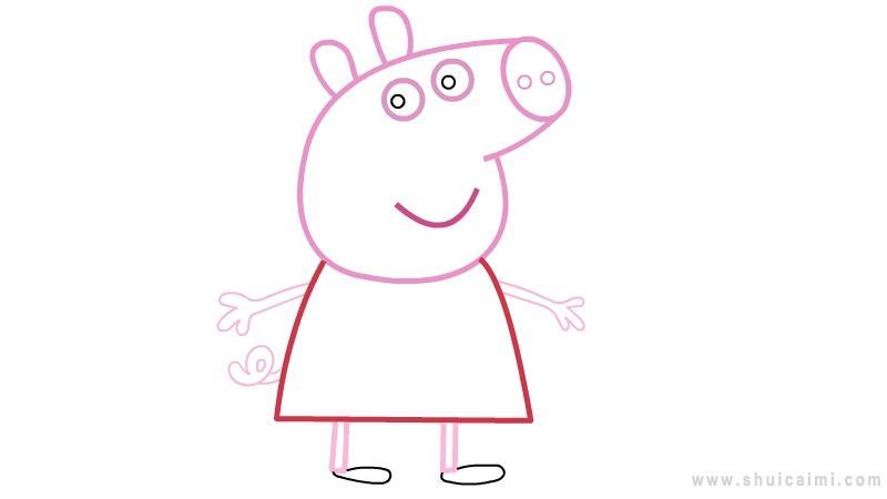 小猪佩奇简笔画怎么画 小猪佩奇简笔画图片大全