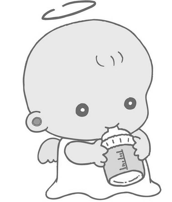 婴儿简笔画 婴儿简笔画女孩