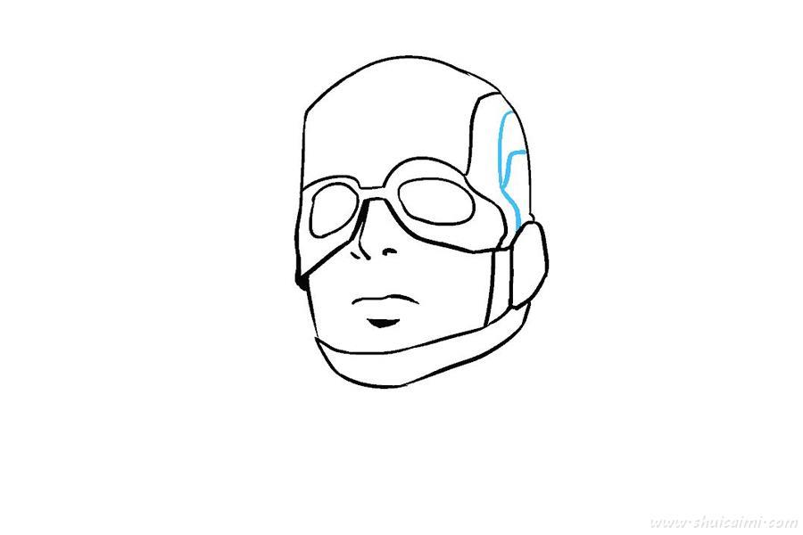 美国队长怎么画 美国队长简笔画简单又漂亮彩色