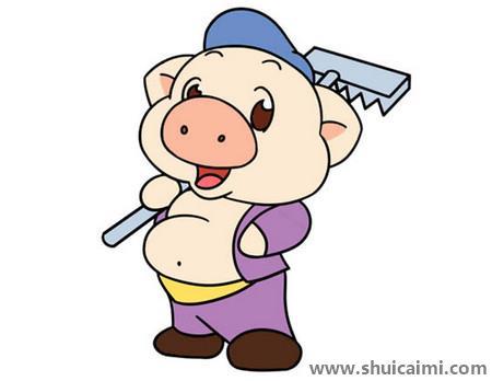 猪八戒儿童简笔画