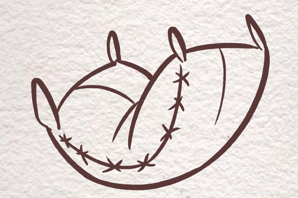 会武术的枕头怎么画 会武术枕头简笔画图片大全带颜色