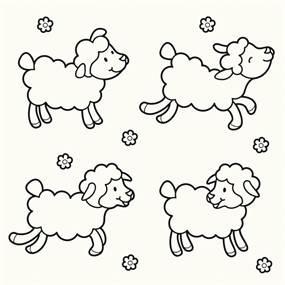简笔画羊 简笔画羊的画法最简单
