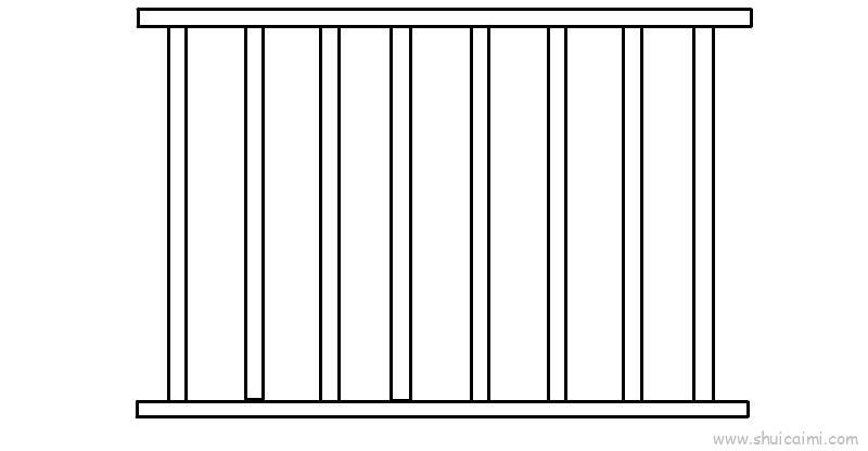 监狱儿童画怎么画 监狱简笔画画法