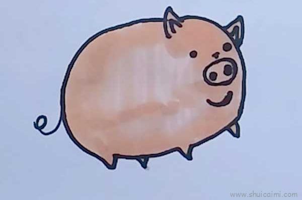 小猪儿童画怎么画 小猪简笔画图片大全
