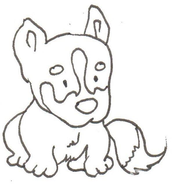 哈士奇的简笔画怎么画 哈士奇的简笔画图片大全