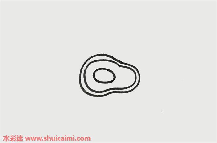 牛油果怎么画 牛油果简笔画彩色