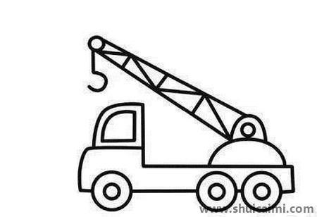 吊车儿童简笔画
