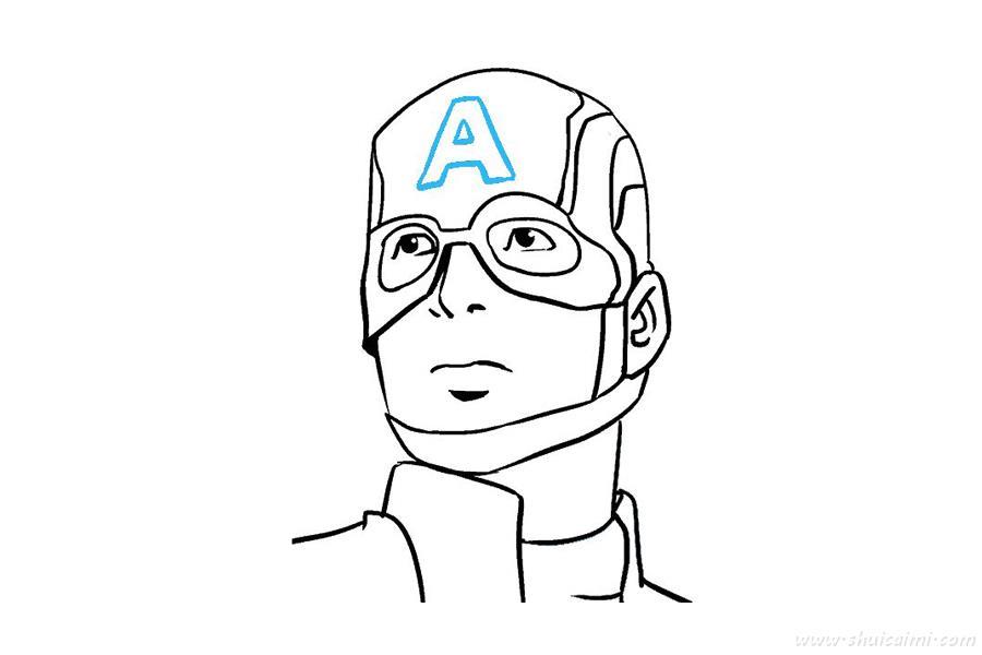 美国队长怎么画 美国队长简笔画简单又漂亮彩色