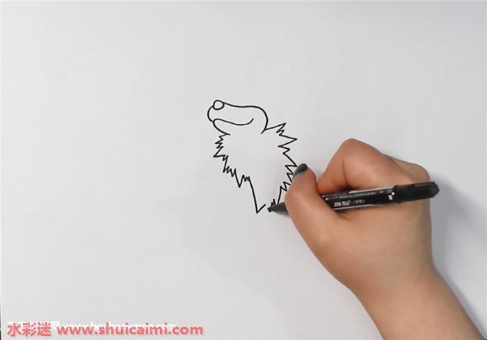 卡蒂狗怎么画 卡蒂狗简笔画步骤图