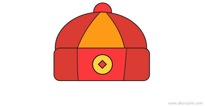 新年帽子儿童画怎么画 新年帽子简笔画顺序