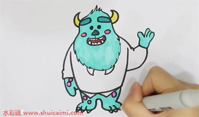 蓝毛怪怎么画 蓝毛怪简笔画简单易画