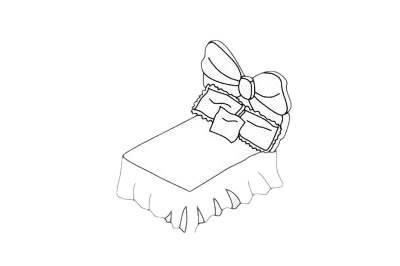 床简笔画图片大全 儿童画床简笔画图片大全