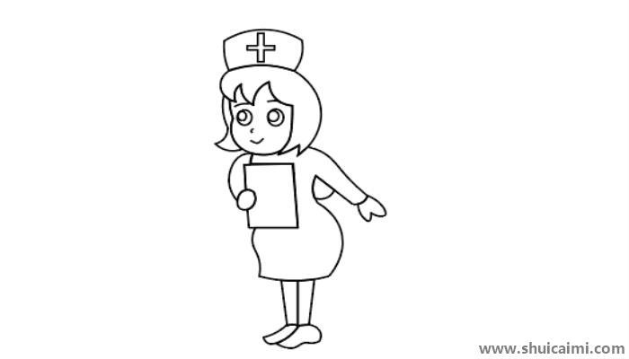 白衣天使儿童简笔画怎么画 白衣天使儿童简笔画顺序
