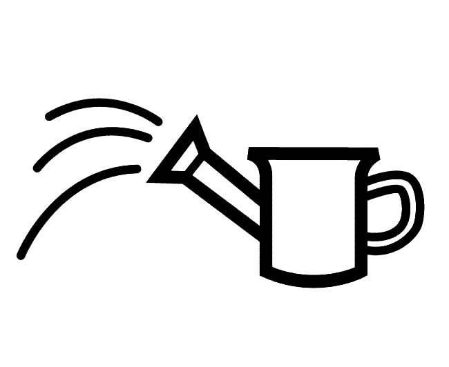 洒水壶简笔画 洒水壶简笔画浇水