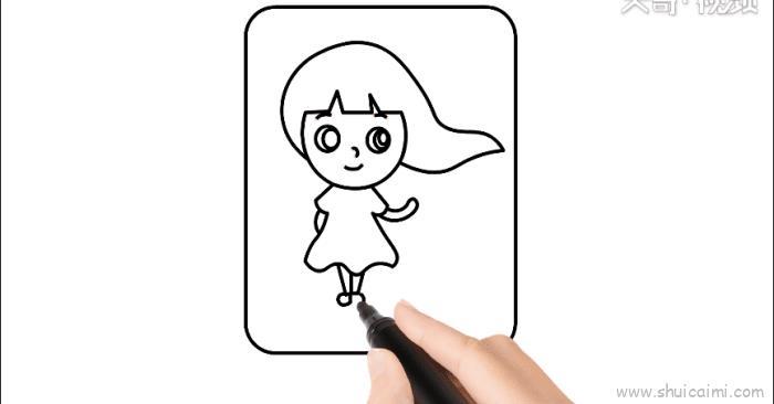 少女心手账儿童画怎么画 少女心手账简笔画步骤
