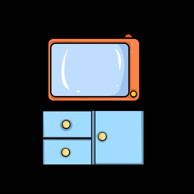 电视简笔画 电视简笔画彩色