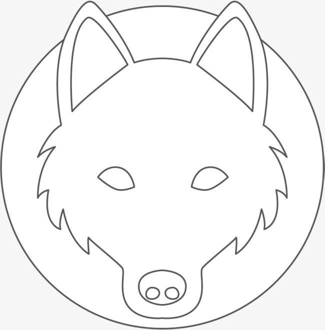 霸气狼简笔画图片大全 霸气狼简笔画图片大全彩色