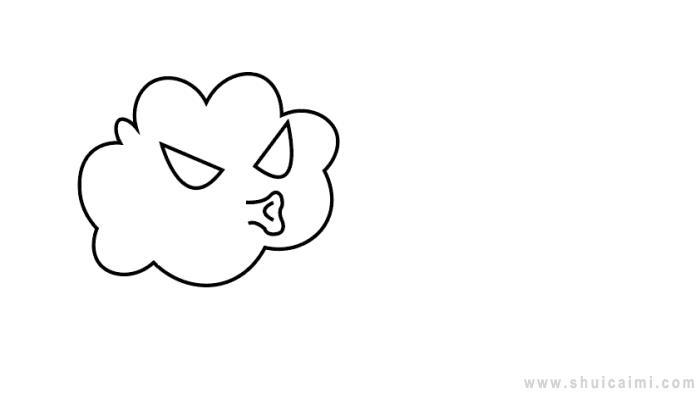 台风简笔画怎么画 台风简笔画图片大全