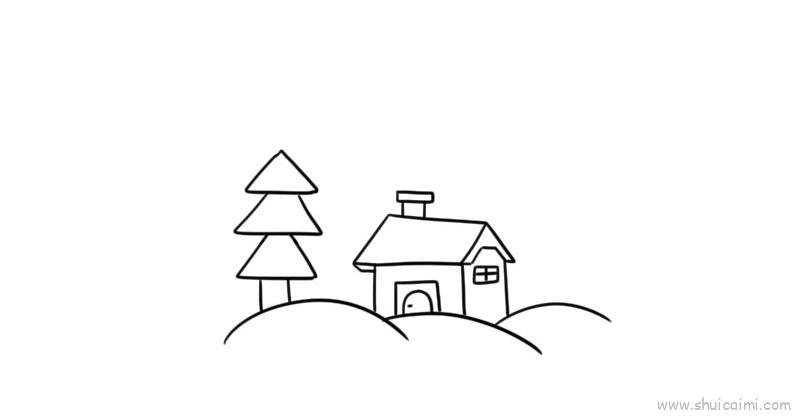 冬天色彩儿童画怎么画 冬天色彩简笔画图片大全