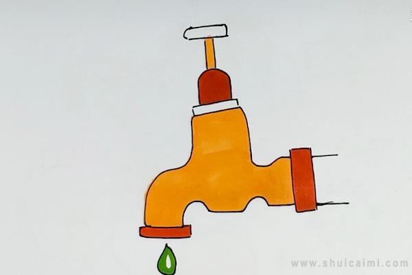 水龙头简笔画怎么画 水龙头简笔画顺序