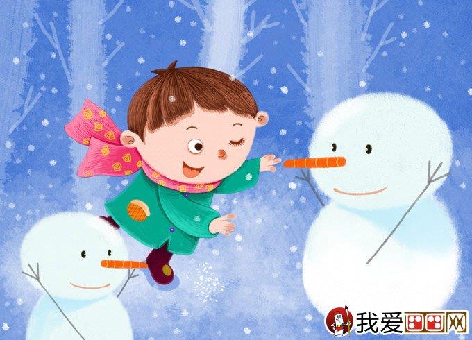 儿童画冬天的画画图片有关冬天和堆雪人的儿童简笔画怎么画 儿童画冬天的画画图片有关冬天和堆雪人的儿童简笔画好看