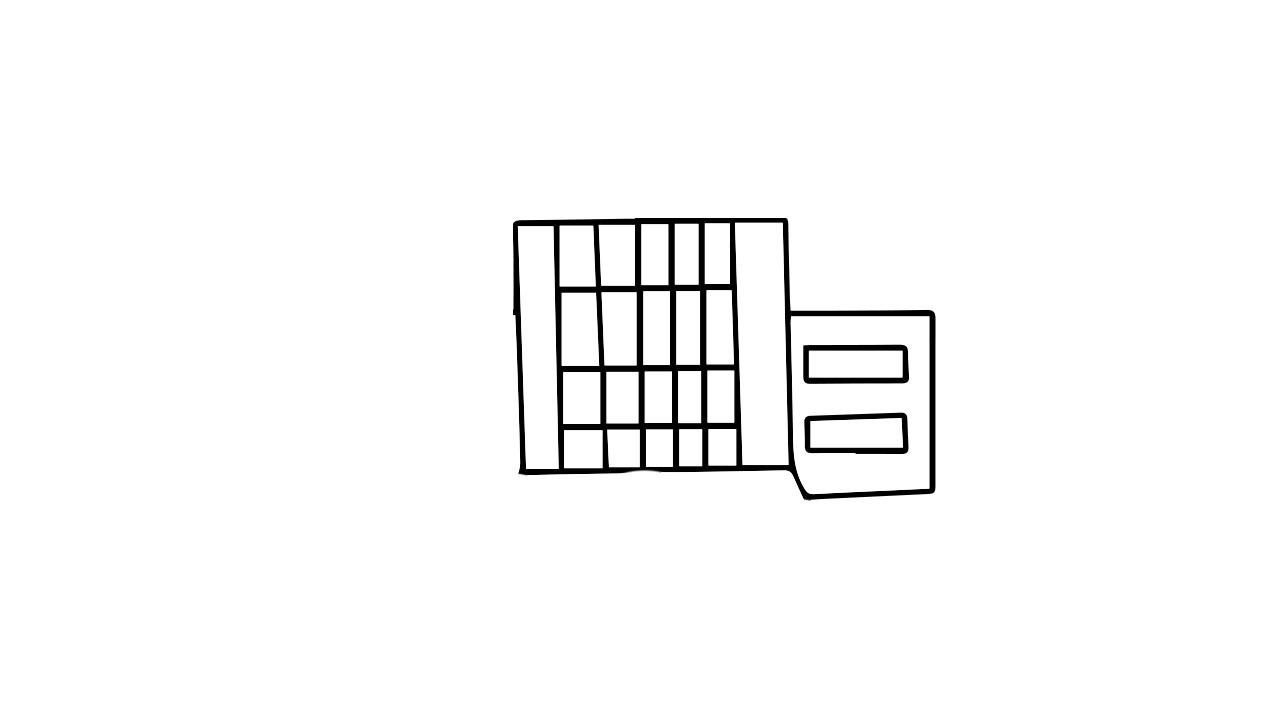 医院简笔画怎么画 医院简笔画顺序