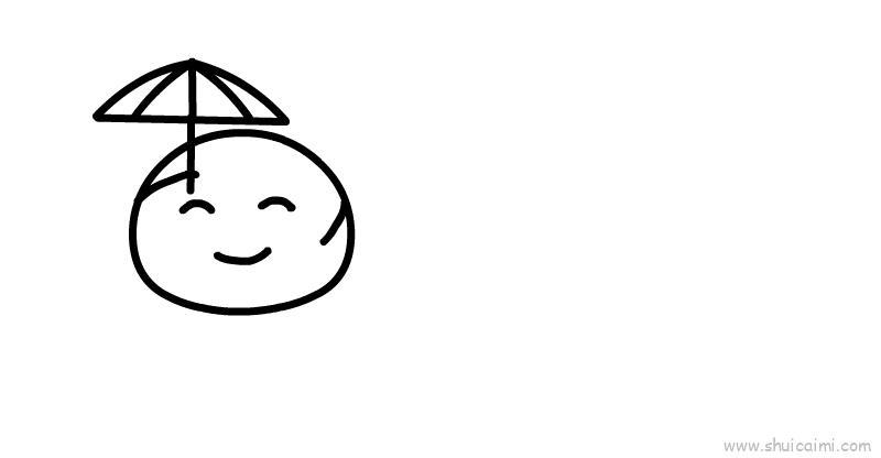 青团宝宝儿童画怎么画 青团宝宝简笔画步骤
