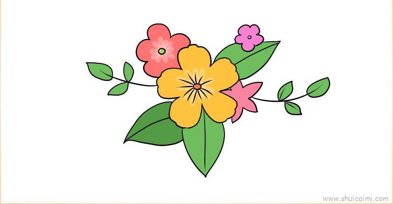 花简萌笔画儿童画怎么画 花简萌笔画简笔画图片大全