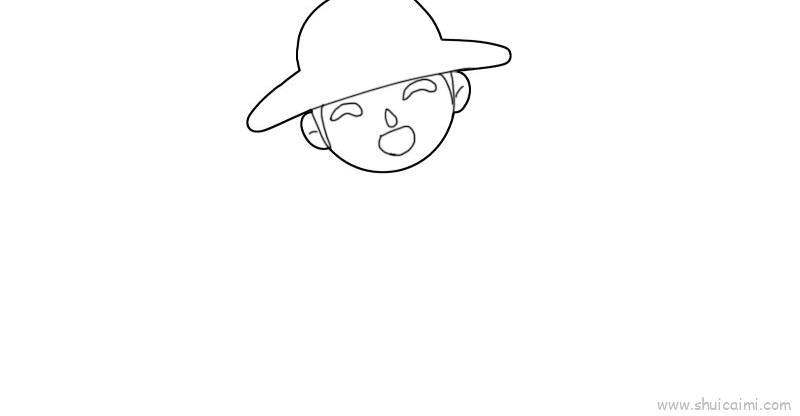 农民教程儿童画怎么画 农民教程简笔画图片大全