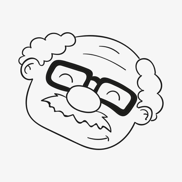 老年人简笔画 老奶奶简笔画