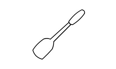 锅铲怎么画简笔画 菜铲简笔画