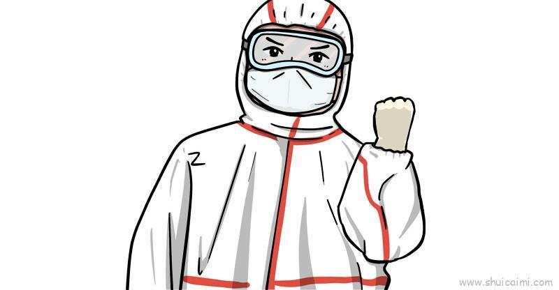 疫情儿童画怎么画 疫情简笔画图片