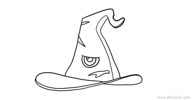 女巫帽子儿童画怎么画 女巫帽子简笔画图片
