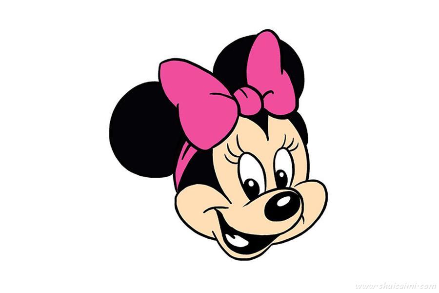 米妮老鼠怎么画 米妮老鼠简笔画图片带颜色