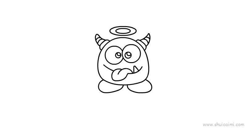 可爱小恶魔儿童画怎么画 可爱小恶魔简笔画好看