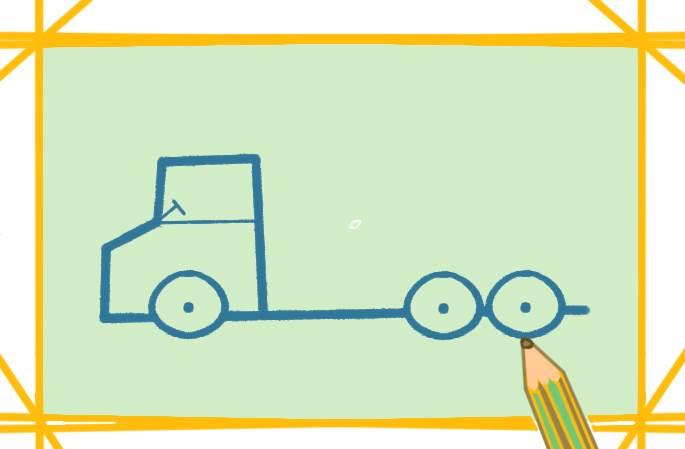 货车简笔画 火车简笔画