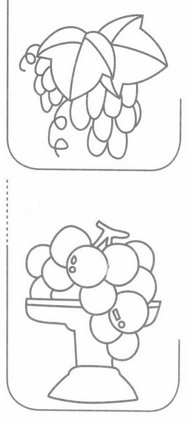葡萄图片简笔画 一串葡萄图片简笔画