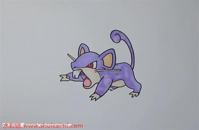 拉达怎么画 拉达简笔画简单好看