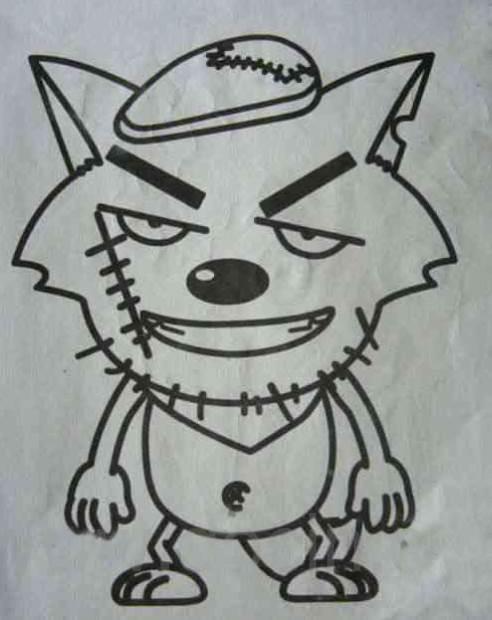 灰太狼简笔画 灰太狼简笔画可爱