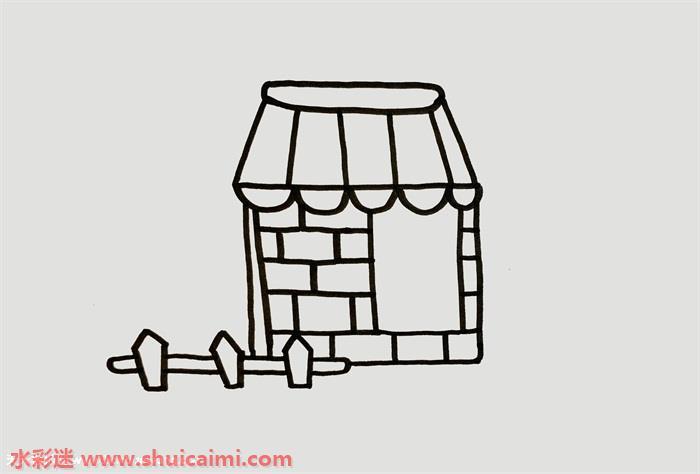 商店怎么画 商店简笔画简单彩色