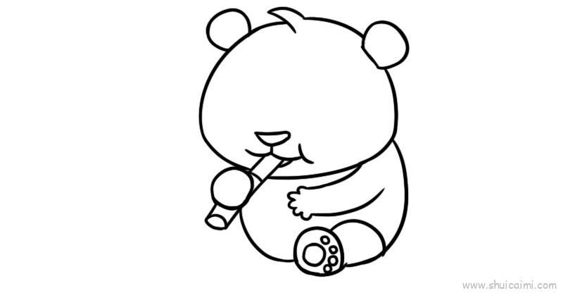 熊猫儿童画怎么画 熊猫简笔画好看
