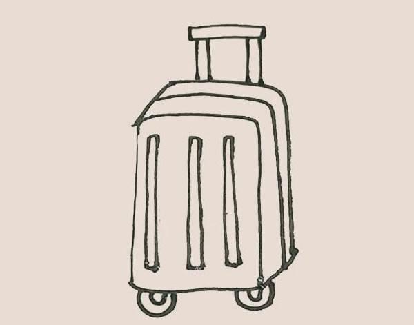 行李箱简笔画 行李箱简笔画可爱