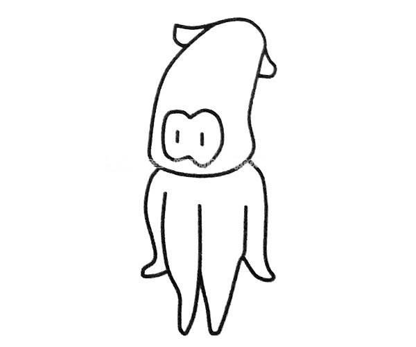 鱿鱼简笔画 铁板鱿鱼简笔画