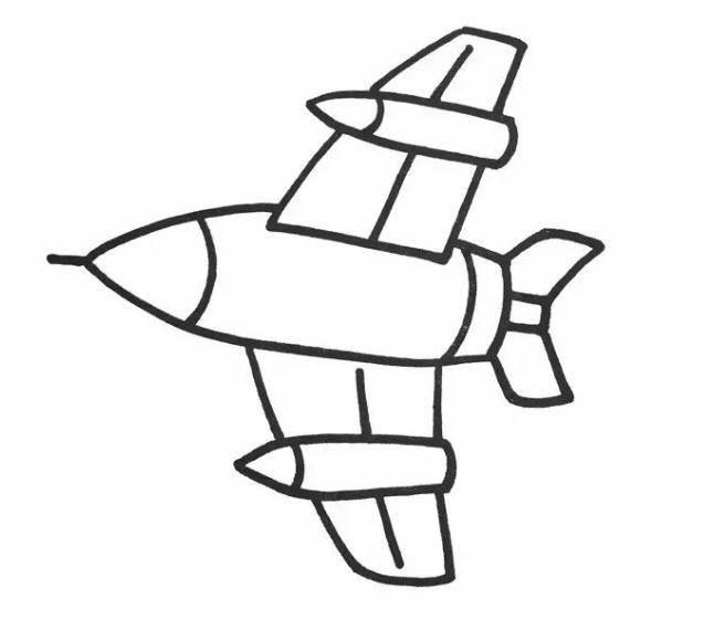 轰炸机简笔画 轰炸机简笔画图片