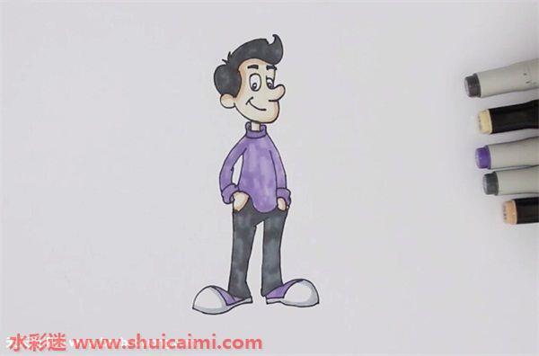 叔叔怎么画 叔叔简笔画简单又漂亮彩色